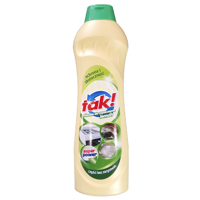 Крем для чищення поверхонь TAK Cream Cleaner Lemon Fresh 600 мл