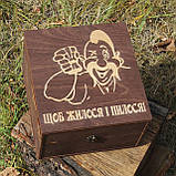 Наливатор алкогольний на 4 чарки з принтом (Алкогольні напої), фото 3