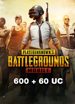 Код активації від PUBG Mobile 600+60 Unknown Cash (UC) для iOS та Android