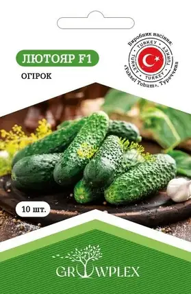 Насіння  огірка Лютояр F1 10шт (Yuksel) ТМ GROWPLEX, фото 1