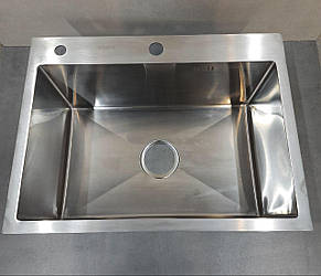 Мийка для кухні з дозатором для мила з нержавіючої сталі Kraft HS6045S Сатин