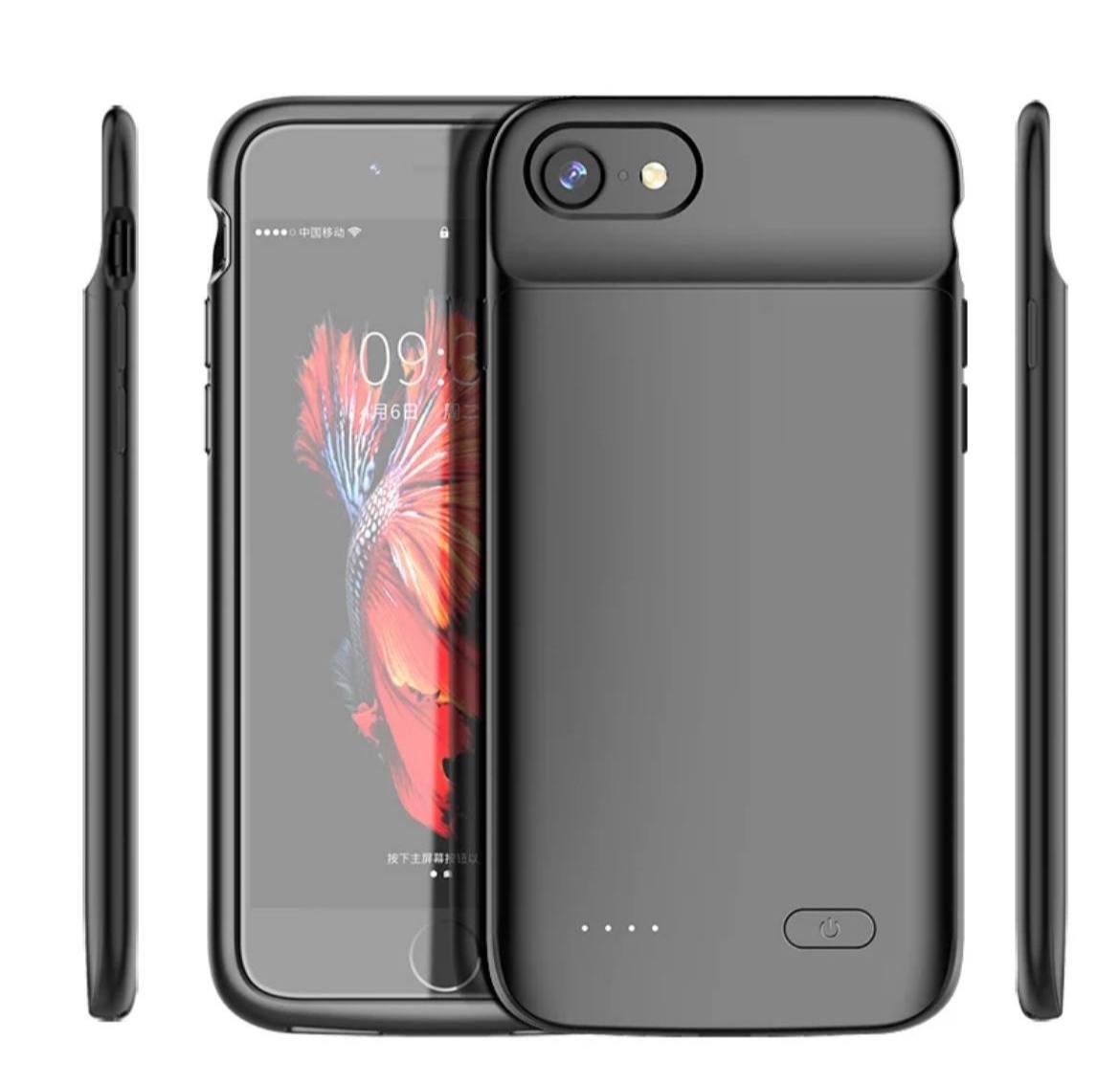 Чехол аккумулятор для iPhone 6/6S черный 3000 mAh, чехол повербанк для айфона, чехол зарядка на айфон