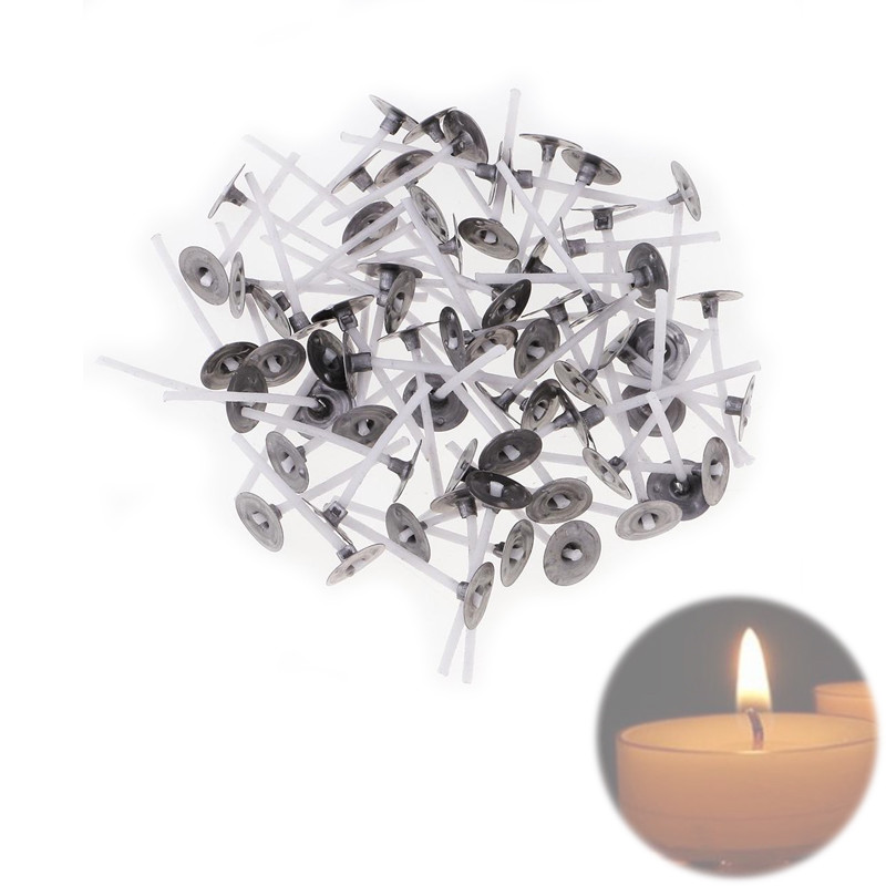 Фитиль для Свечей 100шт с Держателем Вощеный 2.6см — в Категории ...