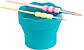 Склянка для води складна Faber-Castell Water cup Clic&Go turquoise, колір бірюзовий, 181580, фото 5