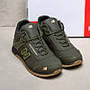 Чоловічі зимові шкіряні черевики, кросівки (натуральна шкіра) хакі на хутрі, чоловіче взуття на зиму, розмір 40 41 42 43 44 45, фото 4