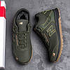 Чоловічі зимові шкіряні черевики, кросівки (натуральна шкіра) хакі на хутрі, чоловіче взуття на зиму, розмір 40 41 42 43 44 45, фото 2