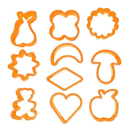 Формочки для вирубки печива Веселка набір 10 шт, фото 2