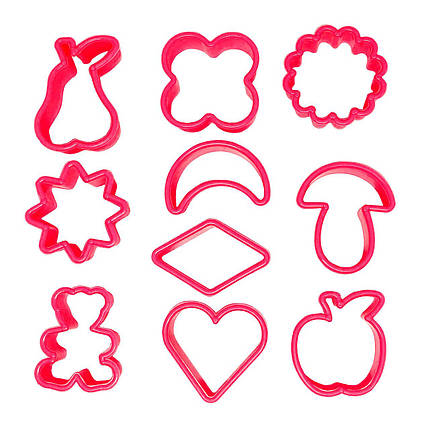Формочки для вирубки печива Веселка набір 10 шт, фото 3