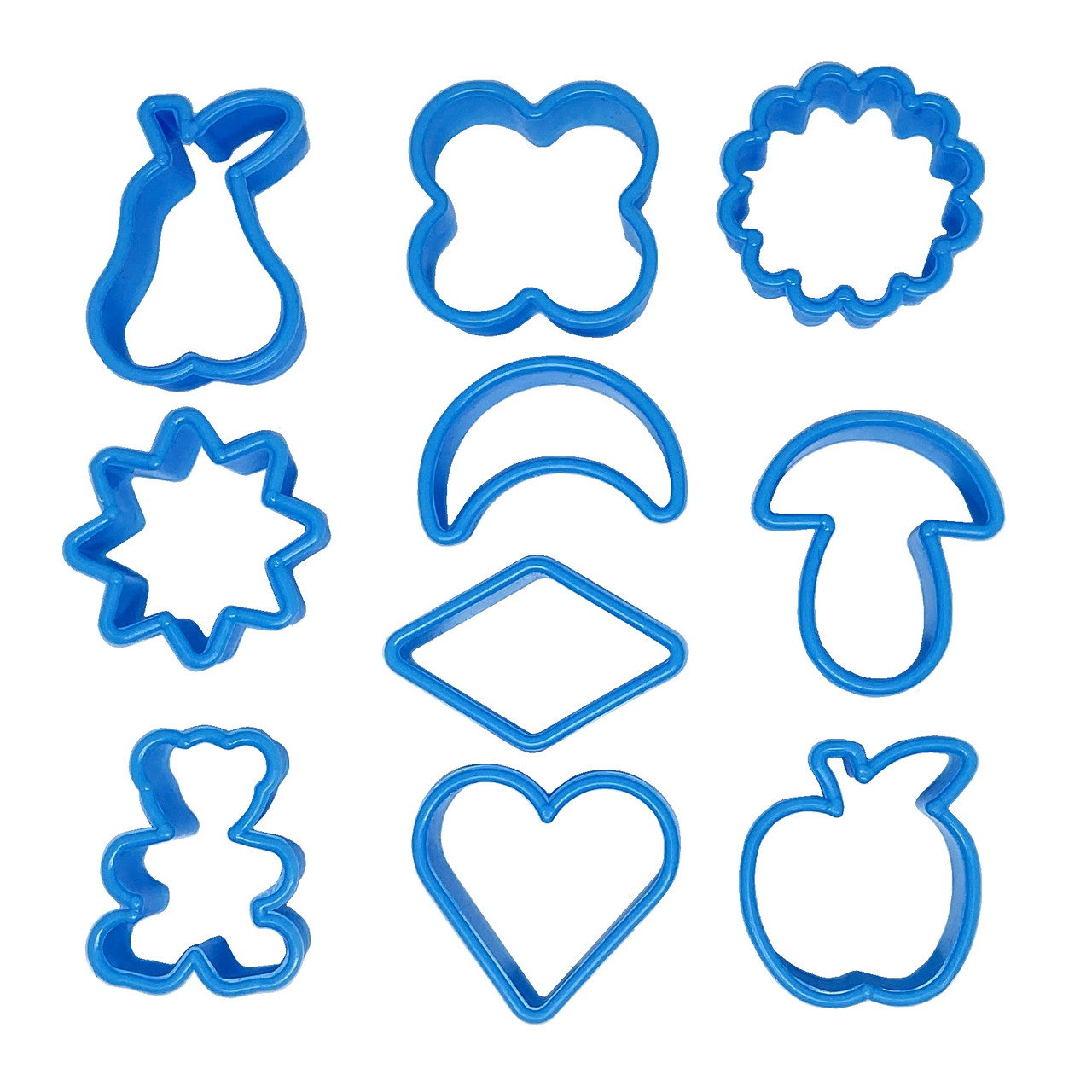 Формочки для вирубки печива Веселка набір 10 шт