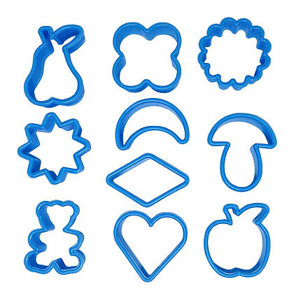 Формочки для вирубки печива Веселка набір 10 шт, фото 1