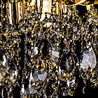 Кришталева люстра на 4 лампи Е27 з підсвічуванням та пультом д/у колір золото SM-E2735/4+12/FG/LED, фото 2