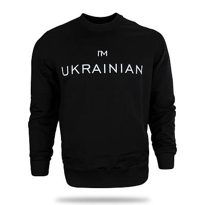 Світшот чоловічий чорний HOPE #7 "Im Ukrainean"Ф-10 BLK L (Р) 23-200-002 S