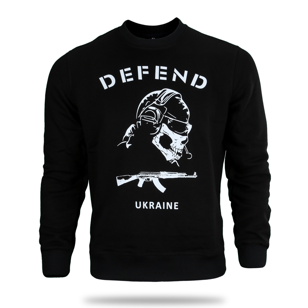 Світшот чоловічий чорний HOPE з принтом "DEFEND Ukraine" BLK L (Р) 23-500-001