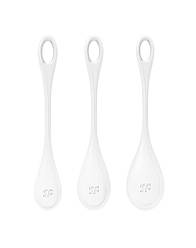 Набір йоні намистин Satisfyer Yoni Power 1 White, діаметр 2-2,5-3 см, вага 22-46-74г | Knopka