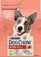 Сухой корм DOG CHOW Active Adult 1+ для взрослых собак с повышенной активностью, с курицей 2.5 кг