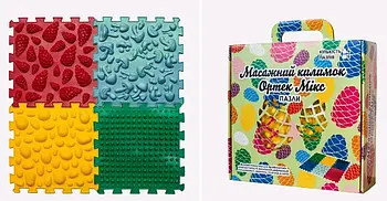 Масажний килимок Ортек Мікс пазли 4 ел
