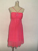Платье сарафан летнее женское нарядное розовое шифон