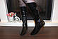 Чоботи жіночі демісезонні чорні натуральна шкіра Д33, фото 7
