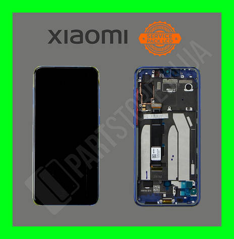 Дисплей Xiaomi Mi 9 SE Blue (5610100210B6) сервісний оригінал у зборі з рамкою, фото 1