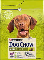Сухий корм DOG CHOW Adult 1+ для дорослих собак, з ягням 2.5 кг (7613034485946)