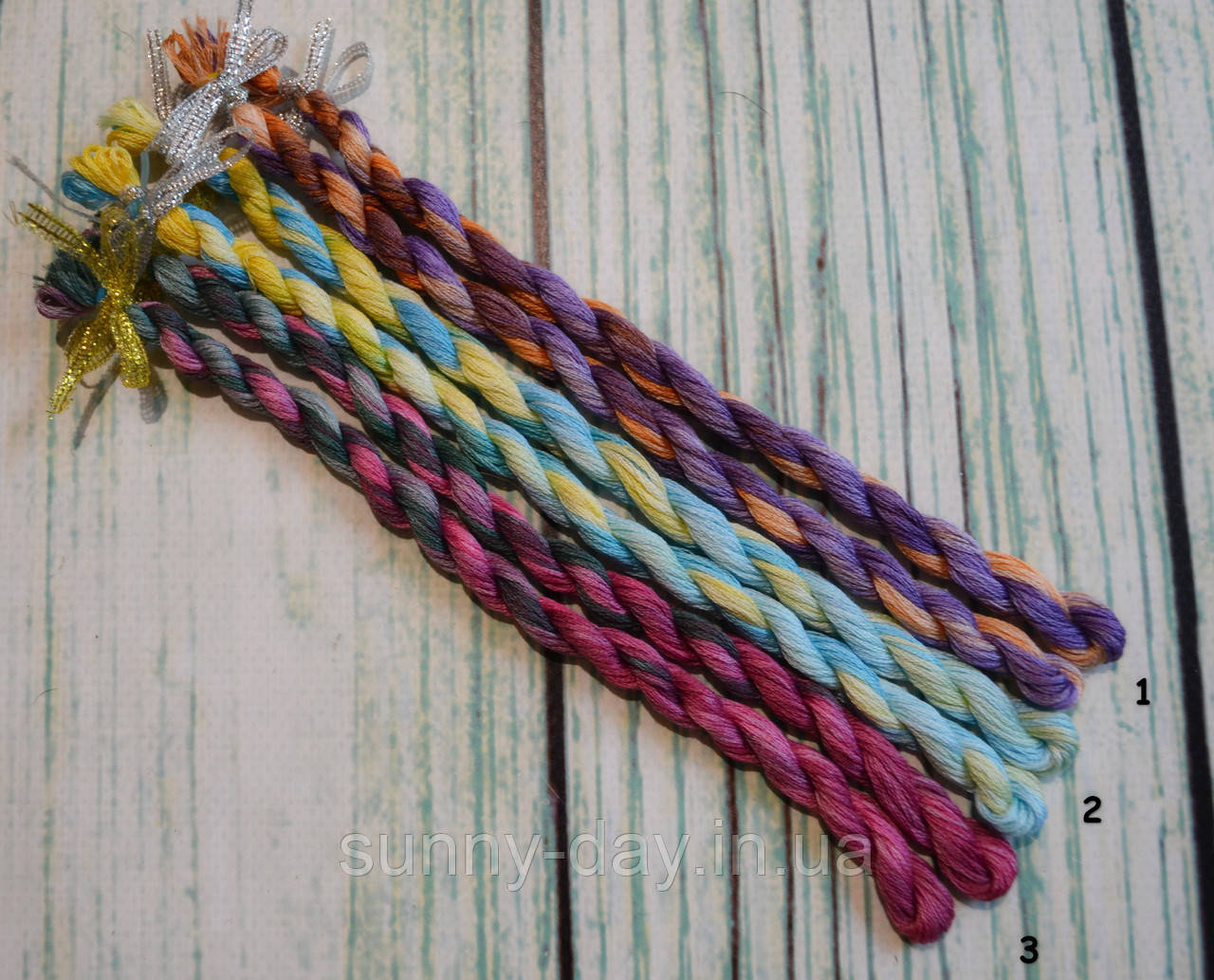 Муліне ручного фарбування, основа - муліне DMC 1-09, фото 1