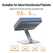 Підставка для ноутбука металева UGREEN Full Angle Holder For Laptop (сірий) LP339, фото 4