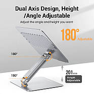 Підставка для ноутбука металева UGREEN Full Angle Holder For Laptop (сірий) LP339, фото 8