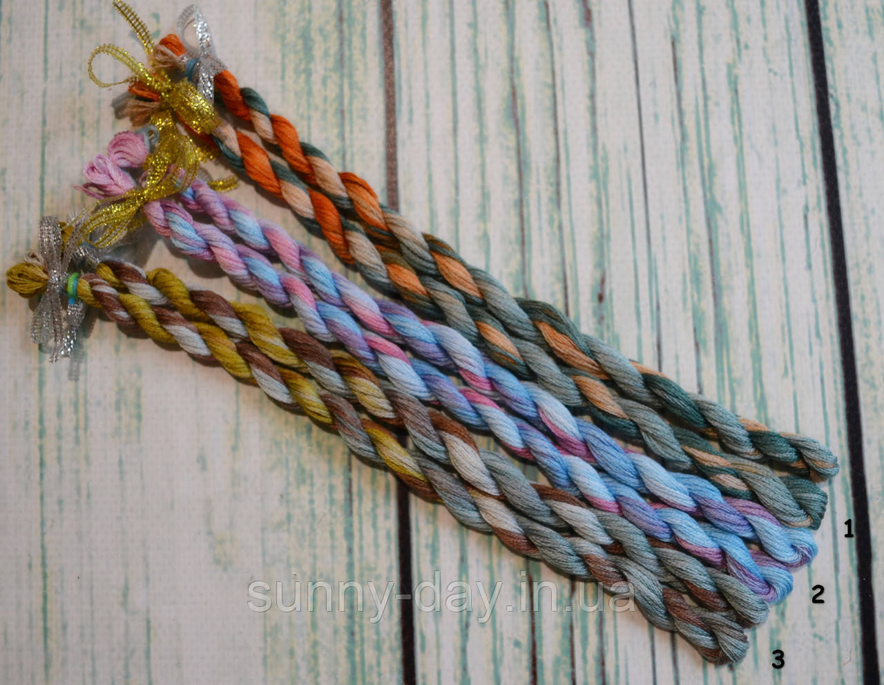 Муліне ручного фарбування, основа - муліне DMC 1-10, фото 1