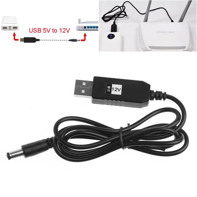 Підвищувальний USB-перетворювач кабель DC 5.5 х 2.1 живлення 5 V на 12 V