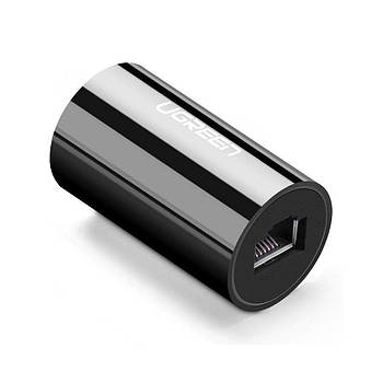 Ethernet-адаптер RJ45 на RJ45 UGREEN Anti-Thunder сплітер мама-мама з'єднувач патч-кордів (чорний) NW116