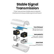 Ethernet-адаптер RJ45 на RJ45 UGREEN Anti-Thunder сплітер мама-мама з'єднувач патч-кордів (чорний) NW116, фото 8