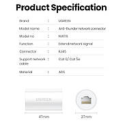 Ethernet-адаптер RJ45 на RJ45 UGREEN Anti-Thunder сплітер мама-мама з'єднувач патч-кордів (чорний) NW116, фото 9