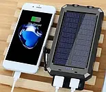 Power Bank Solar 20000 із сонячною панеллю (повер банк), фото 4