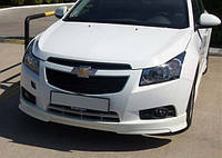 Накладка на передній бампер SD (Meliset, під фарбування) для Chevrolet Cruze 2009-2015 рр