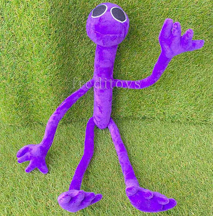 М'яка плюшева іграшка Фіолетовий Райдужний Друг 50 см з дротом Роблокс Green Rainbow Friends Plush Roblox