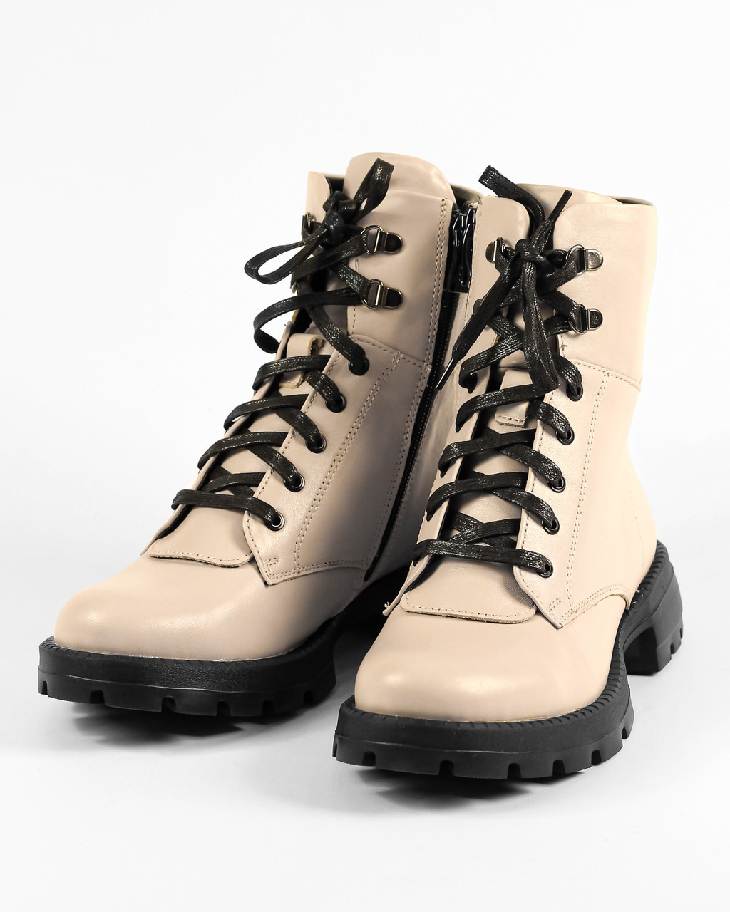 Черевики зимові Kento 2343 41 Кремові шкіра 36