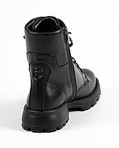 Черевики зимові Kento 2343 39 Чорні шкіра 36, фото 5