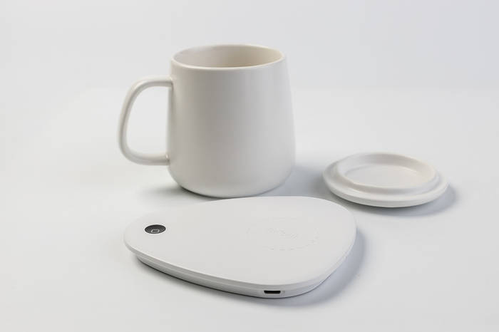 Чашка керамическая с системой подогрева и беспроводной зарядкой 360 мл ...