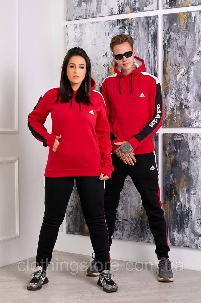 Парные Теплые Спортивные Костюмы Adidas на Флисе.Зимний Спортивный ...