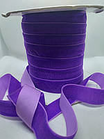 Тесьма велюровая 2 см фиолетовая