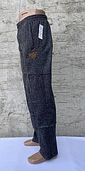 Чоловічі теплі трикотажні штани з начосом НОРМА 41057 фабричний Китай.