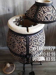 Тандрир "TU Великий" 140 літрів у комплекті (совок, кочерга, мех.кришки та піддувала)