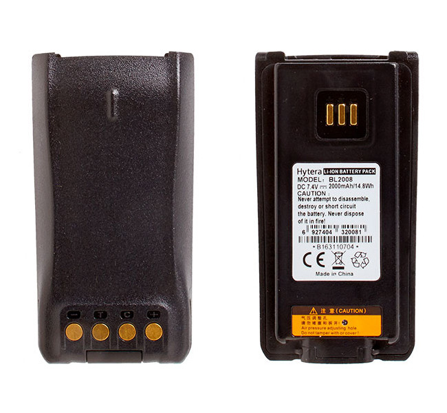 Акумулятор батарея Hytera BL2008 Li-ion 2000 мА·год для рацій PD705/PD785, фото 1