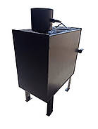 Буржуйка сталева з варильною поверхнею, сталь 3 мм, потужність 3,3 кВт, до 33 м2, фото 4