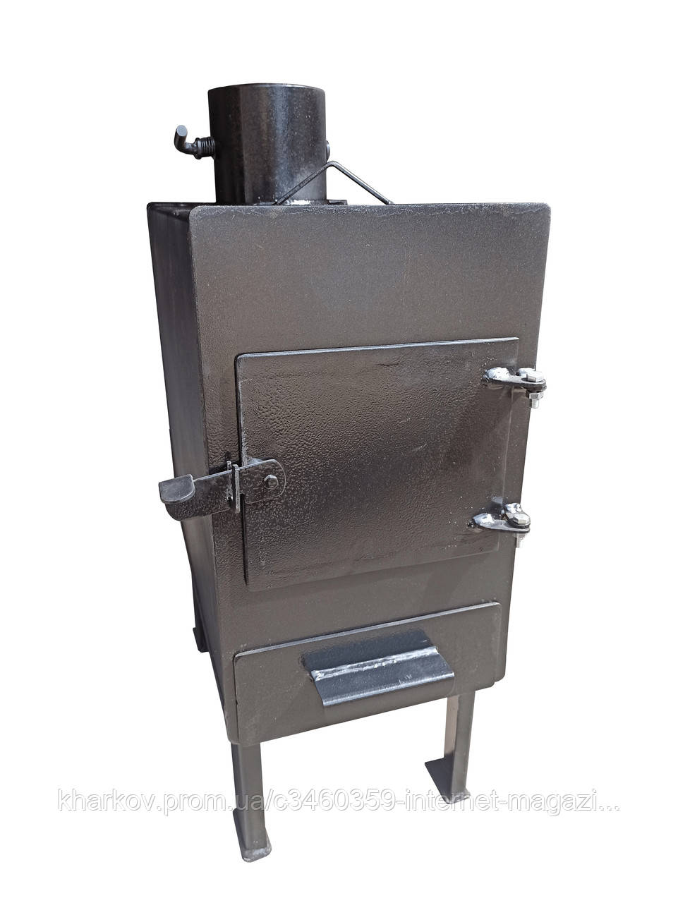 Буржуйка сталева з варильною поверхнею, сталь 3 мм, потужність 3,3 кВт, до 33 м2, фото 1