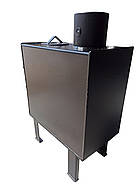 Буржуйка сталева з варильною поверхнею, сталь 3 мм, потужність 3,3 кВт, до 33 м2, фото 6