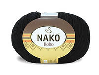 Nako BOHO (БОХО) № 217 черный (Носочная пряжа, нитки для вязания)