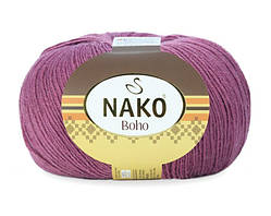 Nako BOHO (Нако БОХО) № 569 темно-пильна троянда (Шкарпеткова пряжа, нитки для в'язання)