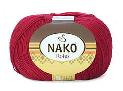 Nako BOHO (Нако БОХО) № 4267 червоний (Шкарпеткова пряжа, нитки для в'язання)