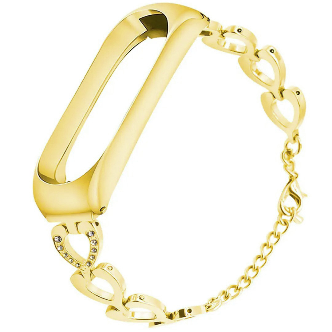 Ремінець Zinc Alloy Strap для Xiaomi Mi Band 3 / 4 / 5 / 6 Gold